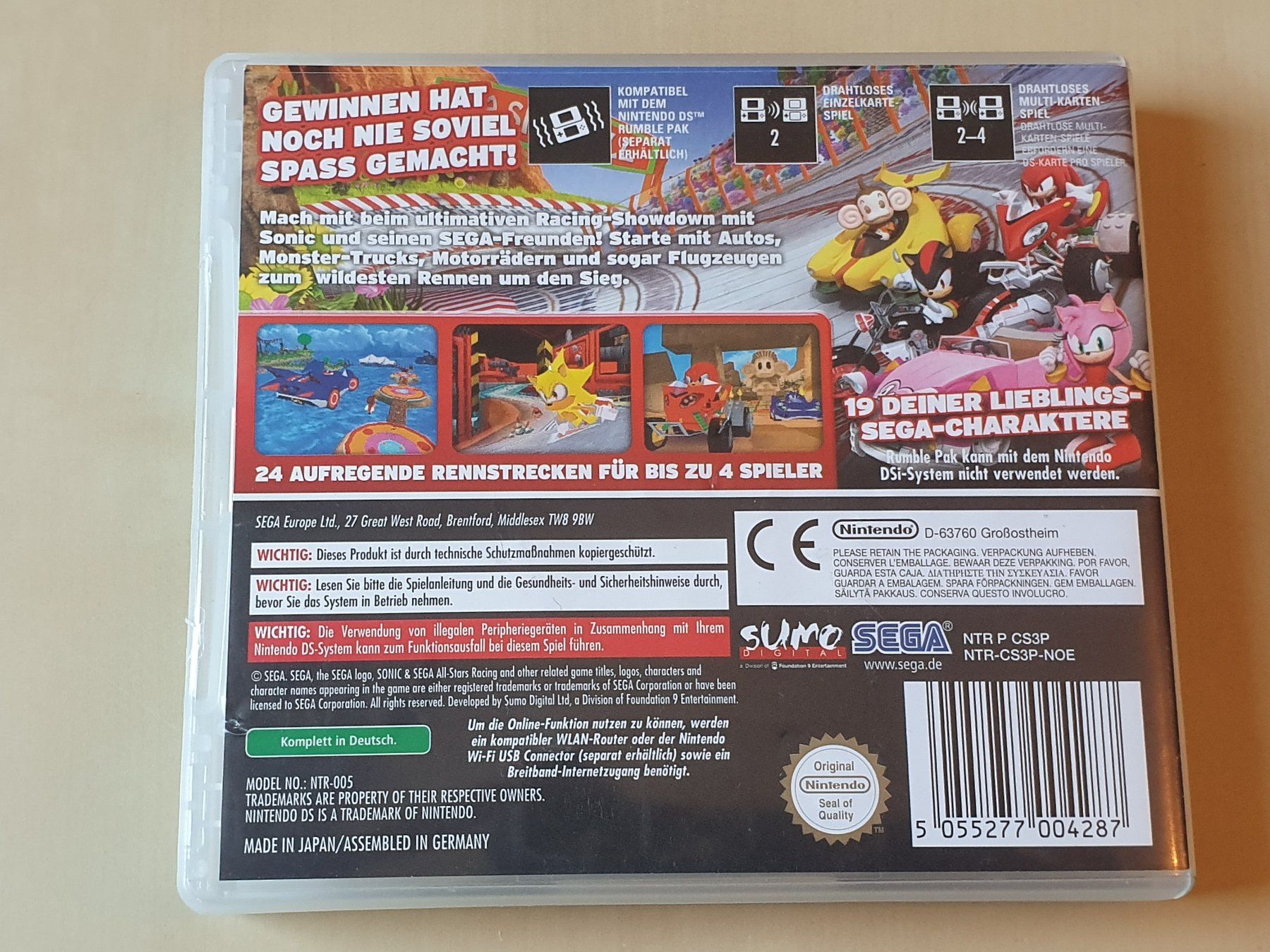 Nintendo Giochi: Sonic & Sega All-Stars Racing – Usato da Stansstad venduto da collectorsshop 1