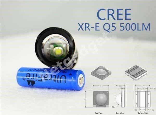 Lampen: Flashlight 3 Modes 500lm 3W XR-E Q5 Cree – Neu und originalverpackt aus Yverdon-les-Bains von Netgadget_SARL 2