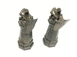 DeAGOSTINI 2x Ritter Turm Schachfiguren Harry Potter - s06