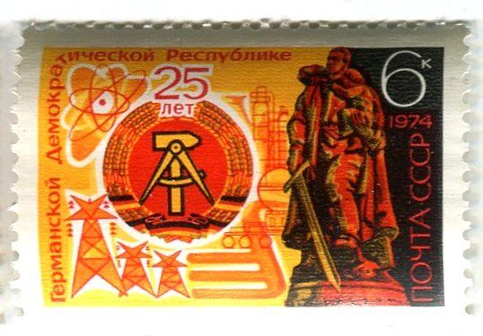 Tutti i francobolli: Briefmarke "25 Jahre DDR". UdSSR – Nuovo e nell'imballaggio originale da Basel venduto da Butsch5