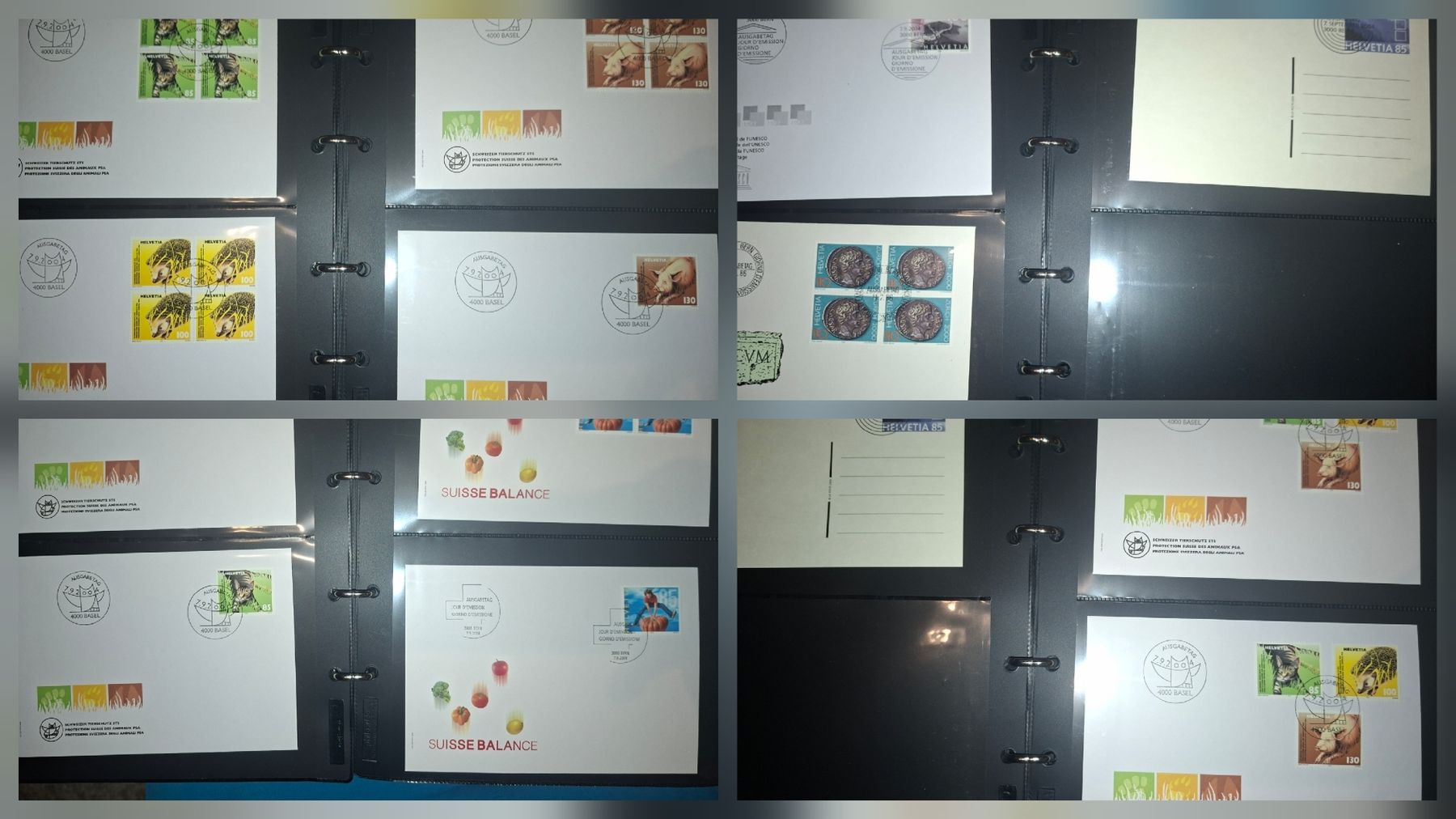 Alle Briefmarken: Diversr FDC / 4er Blocks / gute erhaltung – Gebraucht aus Balgach von SIMEON27 1