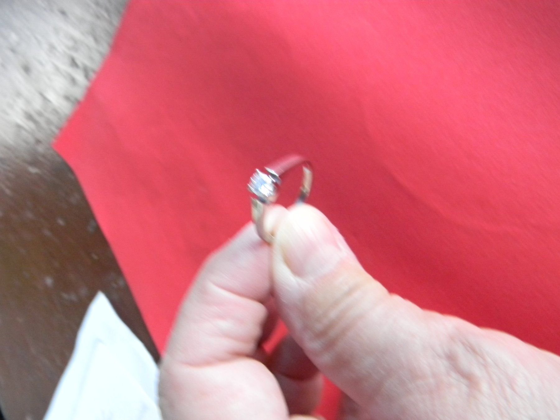 Anelli: bague solitaire en or gris 18 ct. – Nuovo (secondo la descrizione) da Bournens venduto da monique048