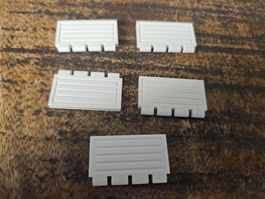 lego 2873 lot de 5 pièces White Hinge Train Gate 2 x 4
