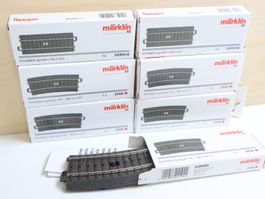 Märklin 7 x Schaltgleis 24994/24194 C-Gleis H0 Neuwertig