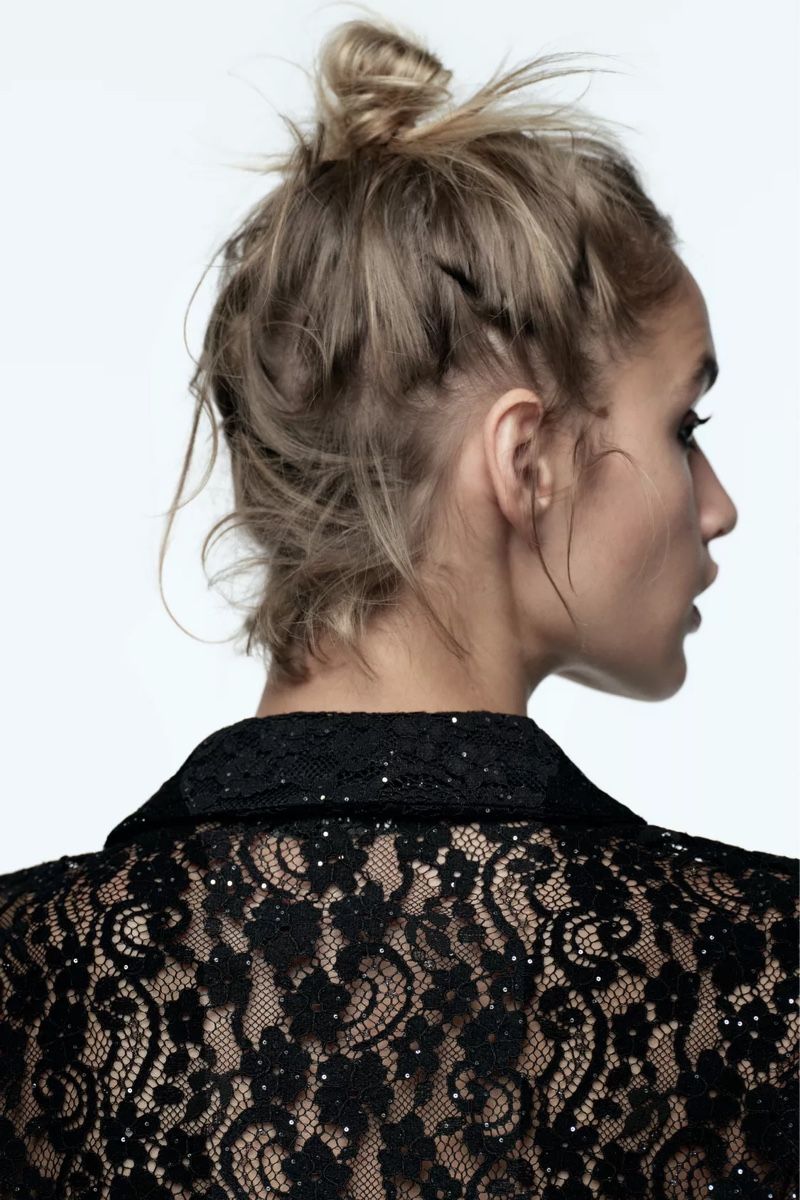 Camicette: Spitzenbluse von Zara – Nuovo e nell'imballaggio originale da Zürich venduto da Leslie15 3