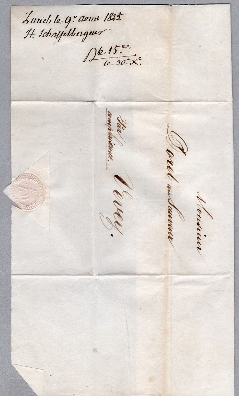 Tutti i francobolli: Vorphilatelie  Zürich 1825 – Usato da Vilters venduto da Jere3943 1