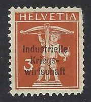 IKW Fils de Tell 3ct, Zumstein 9, neuf *