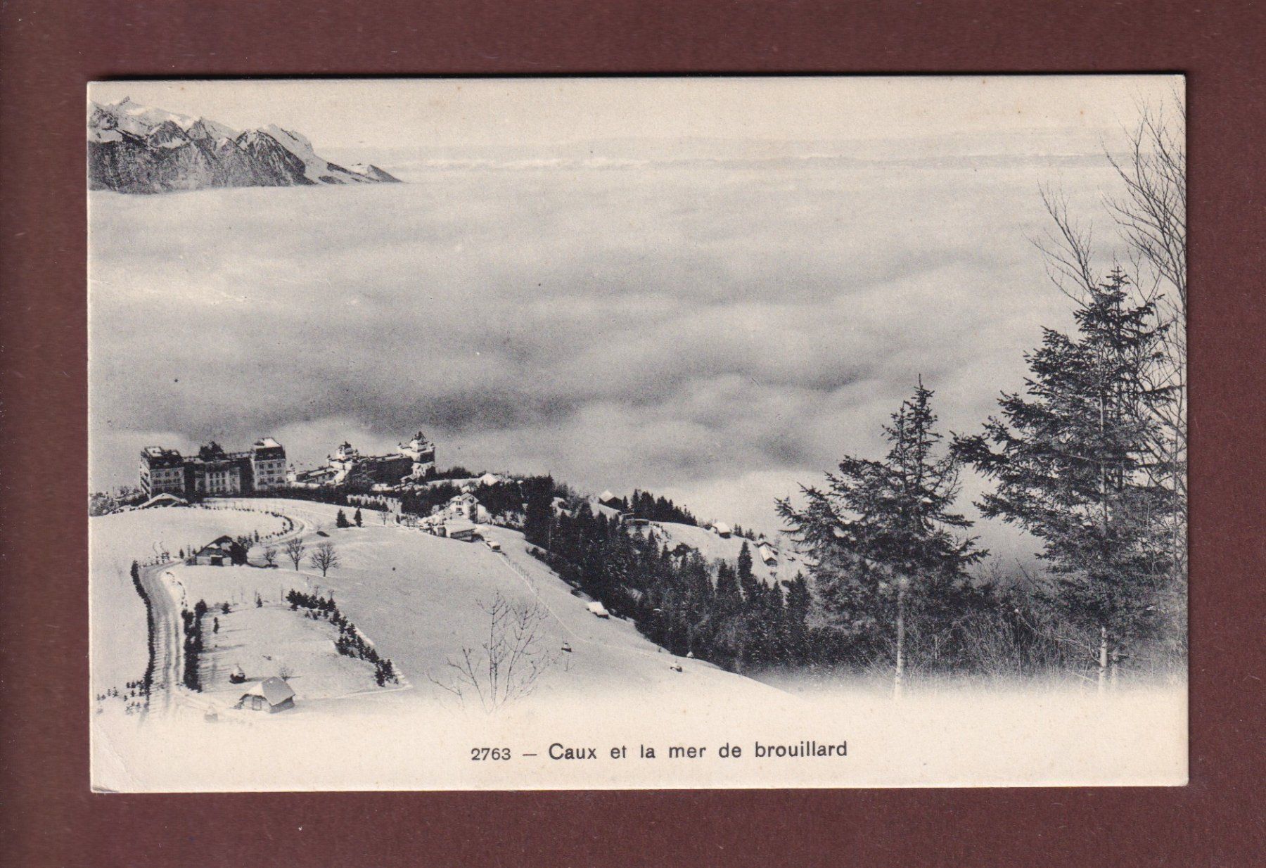 Ansichtskarten: CAUX - Mer de brouillard – Gebraucht aus Pully von nicecards-shop