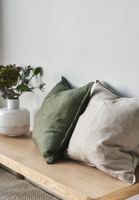 Kissenbezug Leinen SCANDI LIVING, Calm Sand – 50 x 50cm