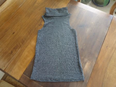 Pull sans manches col roulé - Zebra - S
