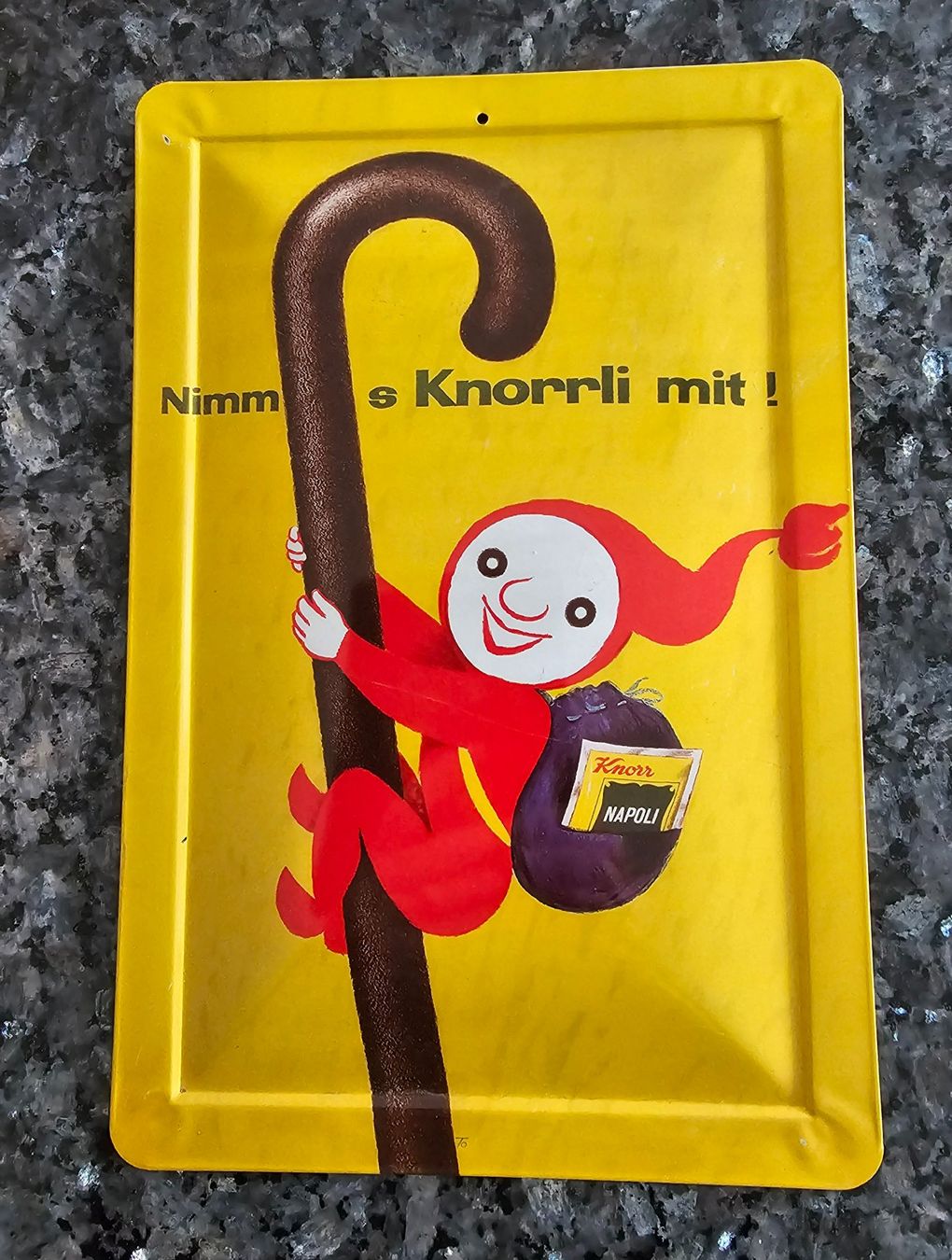 Tutte le decorazioni: Drei "Knorrli" Blechschilder – Nuovo (secondo la descrizione) da Oetwil a.d. Limmat venduto da grisilisi 3