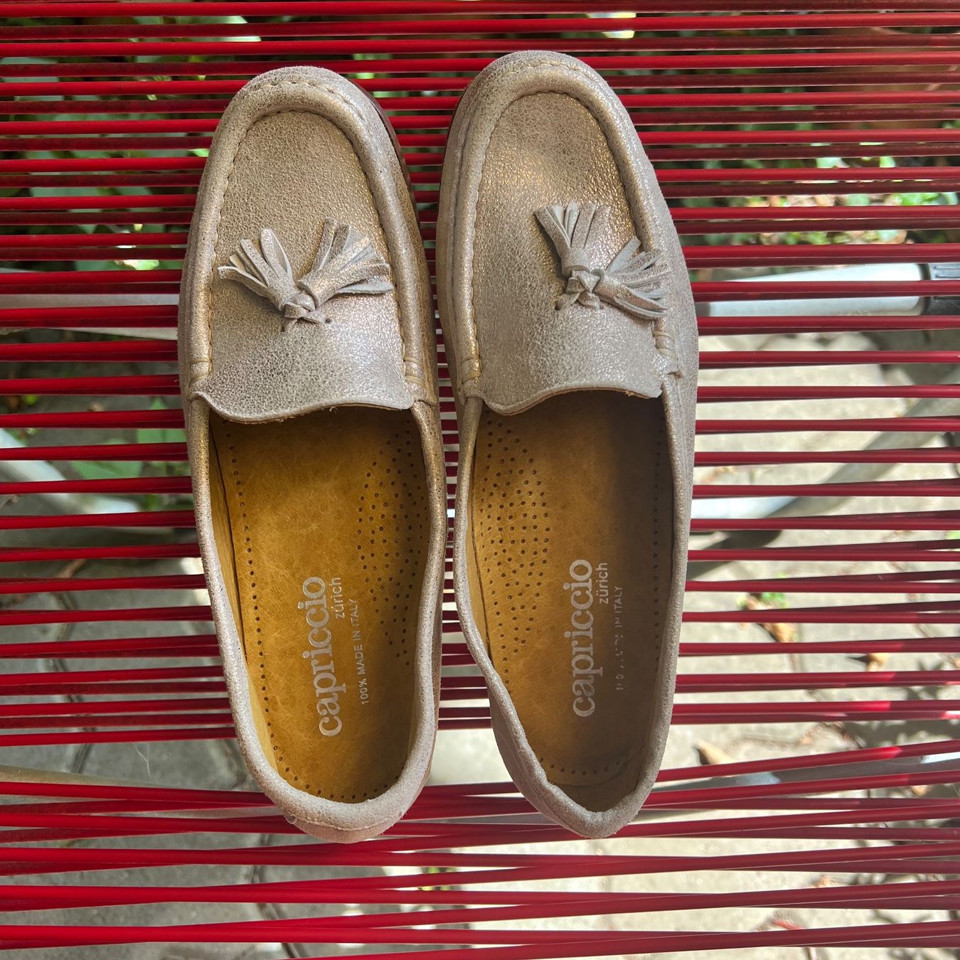 Damenschuhe: Mokassin Gold von Capriccio – Gebraucht aus Zürich von sob_89m7 1