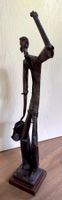 Vintage Figur Skulptur 83 cm Metall NICHT magnetisch Messing