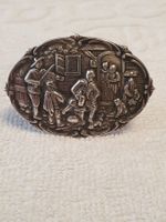 Historismus 800er Silber XL Brosche auch als