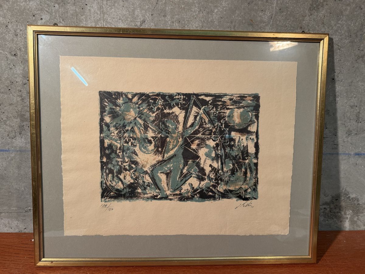 Grafica & Litografie: Estampe signée , datée 1966, numérotée 124/150 – Usato da Lausanne venduto da artnouveau04