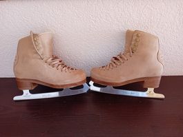 Eiskunstlauf Schlittschuh Graf Grösse 3,5 Silver Star Eisen