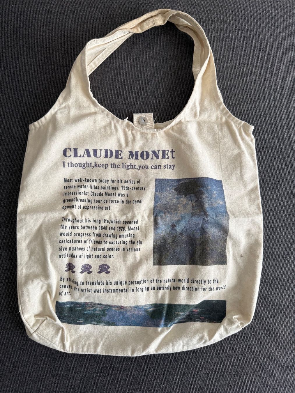Borse da donna: Claude Monet Tote Bag – Usato da Zürich venduto da sel_9kd