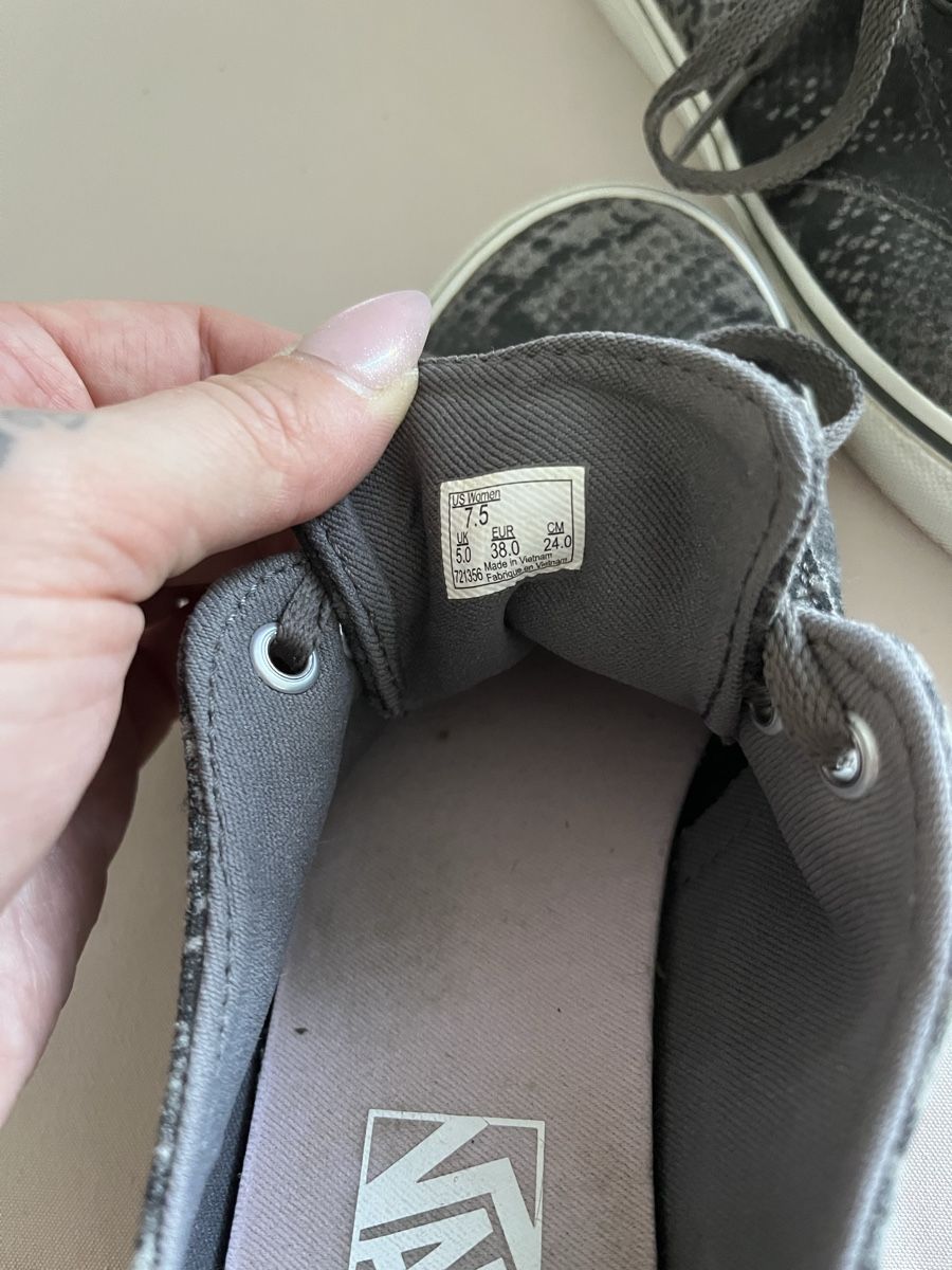 Vans Scarpe da donna: Vans Authentic Snake Print Grau Damen Gr. 38  – Usato da Thalheim venduto da karmabis_ 4