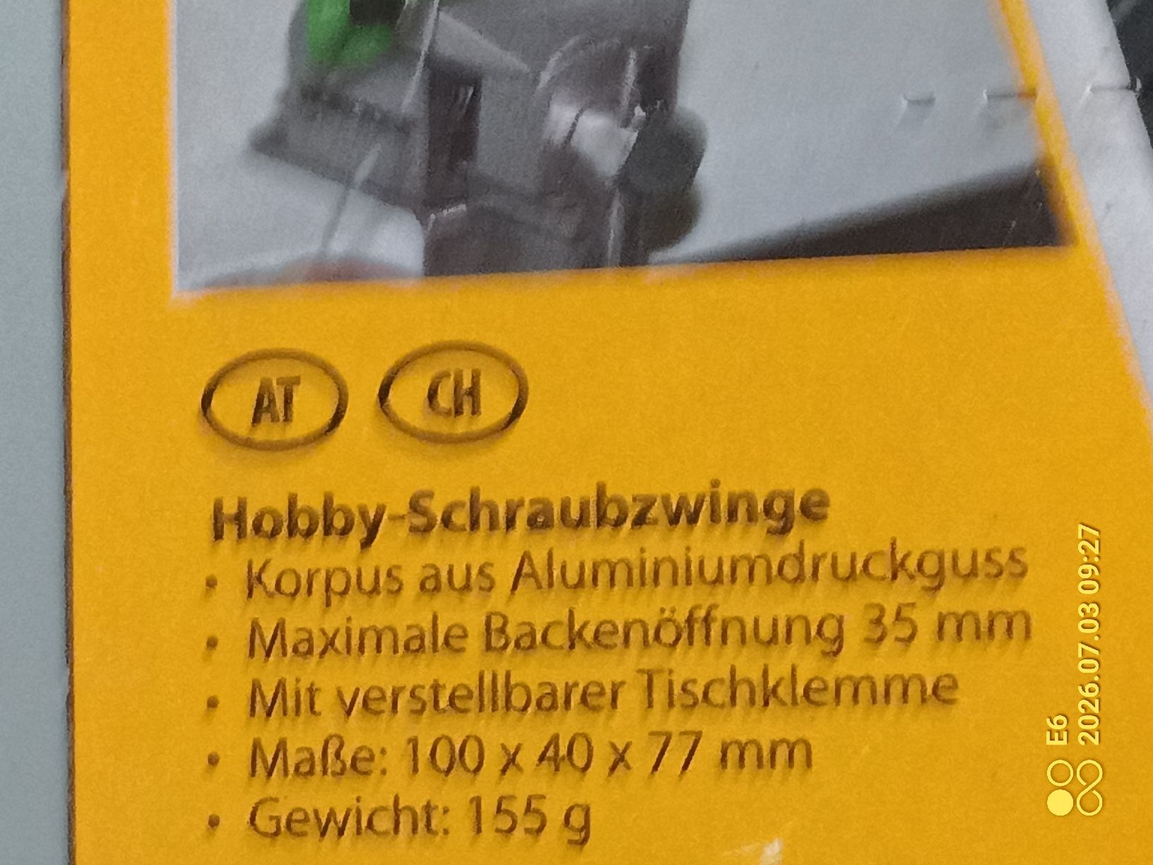 Tutti gli attrezzi: Hobby-Schraubenzwinger – Nuovo e nell'imballaggio originale da Zürich venduto da Mitzi6 3