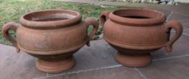 3 massive Blumentöpfe aus Terrakotta, Durchmesser ca 33cm