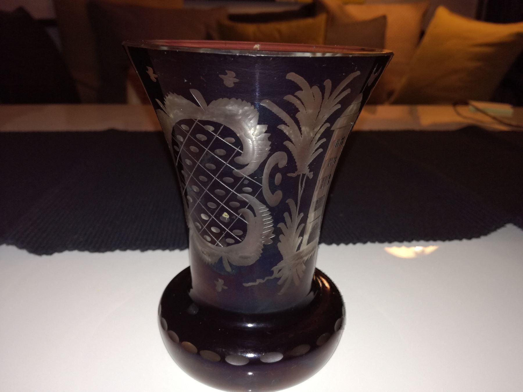 Bicchieri: VASE RUBINGLAS GESCHLIFFEN – Usato da Locarno venduto da ICARO8 2