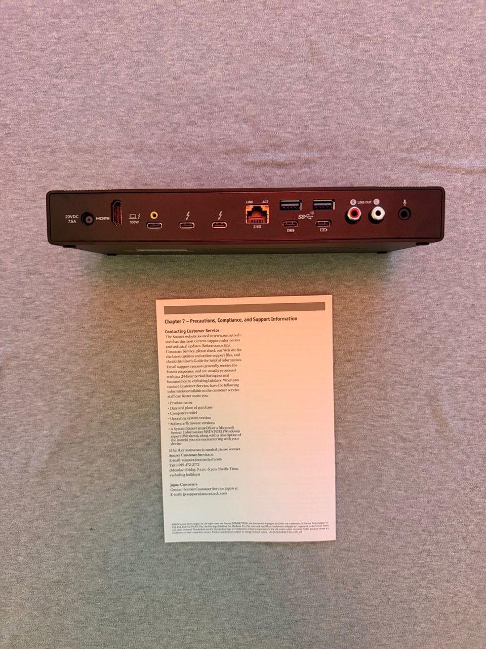 Docking station: Sonnettech Echo 20 Thunderbolt 4 SuperDock Garantie bis 2030 – Neuf (Voir description) à Zürich par c__b 4