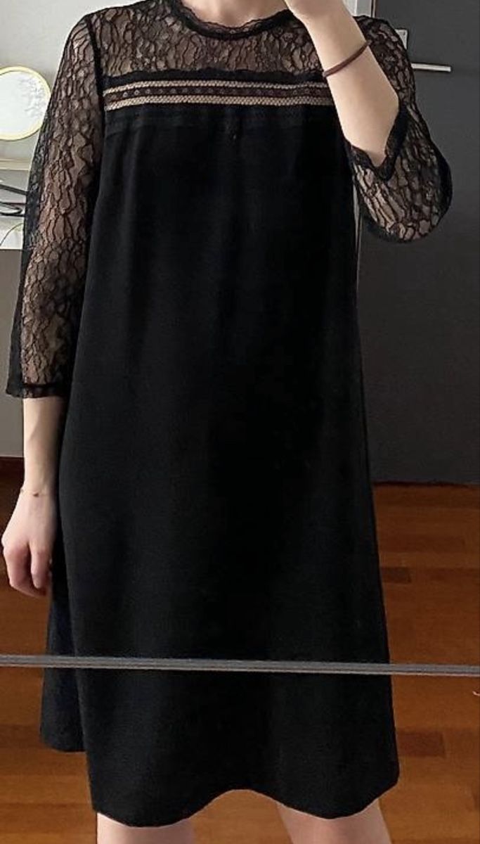 Vestiti: schwarzes Kleid mit Spitze – Usato da Embrach venduto da ale_v5qn 3