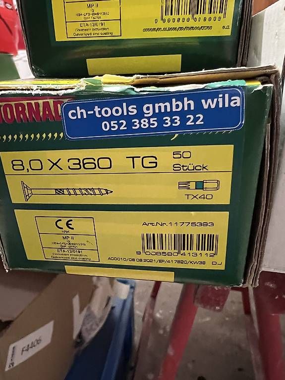 Tutti gli attrezzi: 150 Holzschrauben mit Senkkopf – Usato da Schinznach-Bad venduto da w.tischler 2