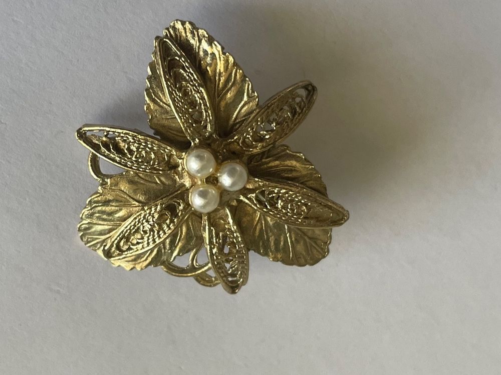 Broche Ancienne Filigrane Vintage - Occasion Bon état, Peut être Portée En Pendentif