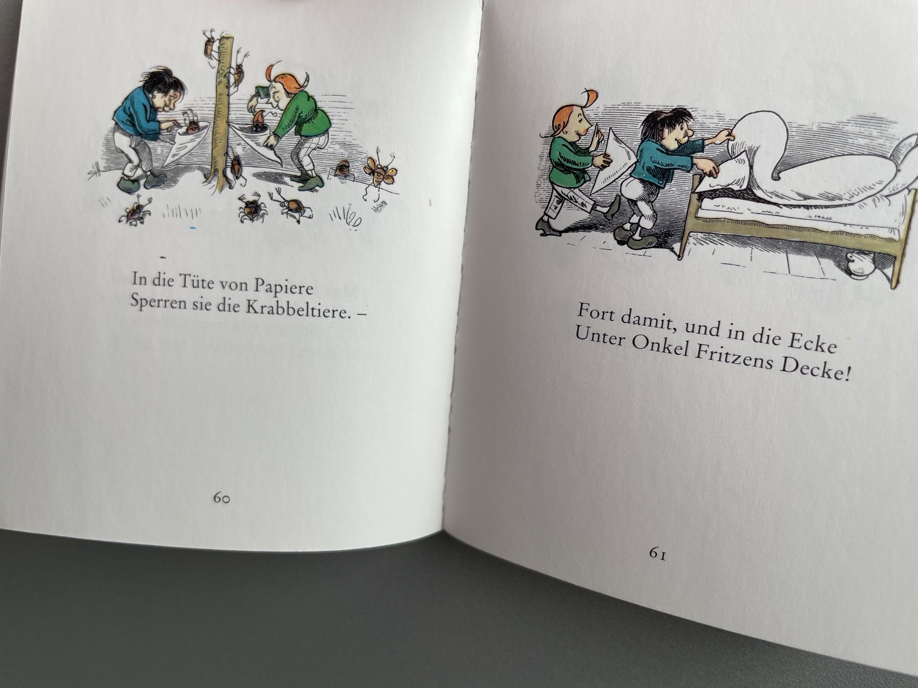 Libri: Mini Buch Max und Moritz, sieben Streiche von Wilhelm Busch – Usato da Füllinsdorf venduto da bienli 6