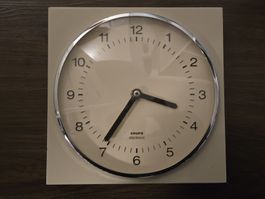 Krups electronic Wanduhr, 70er vintage Design-Klassiker top!