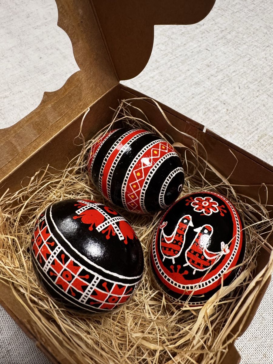 Tutte le decorazioni: Ostereier Pysanka 3-er Set – Nuovo e nell'imballaggio originale da Zürich venduto da iry_9mbn