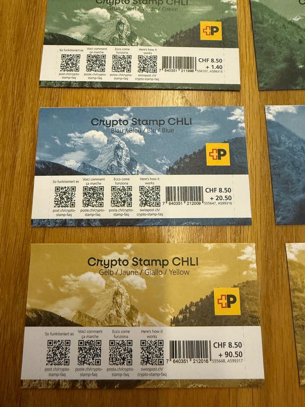 Serie Crypto Stamps CHLI; Schweiz und Liechtenstein (Neu und  originalverpackt) in Lungern für CHF 1250 – mit Lieferung auf Ricardo kaufen