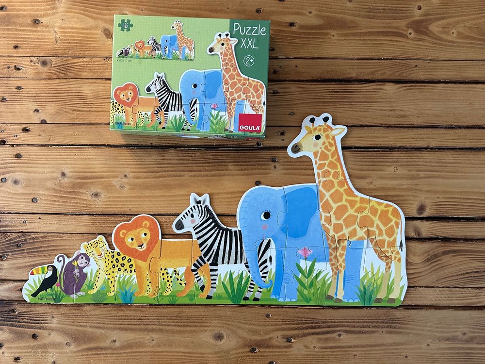 Goula Puzzle XXL - Découverte des Animaux - 25 pièces - Puzzle enfant progressif grand format - A partir de 3 ans