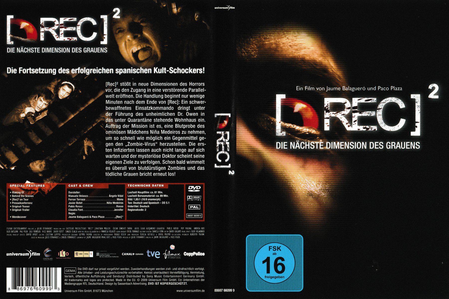 Alle DVDs: DVD - REC 2 – Gebraucht aus Langnau am Albis von MediaRescuerKeLoX