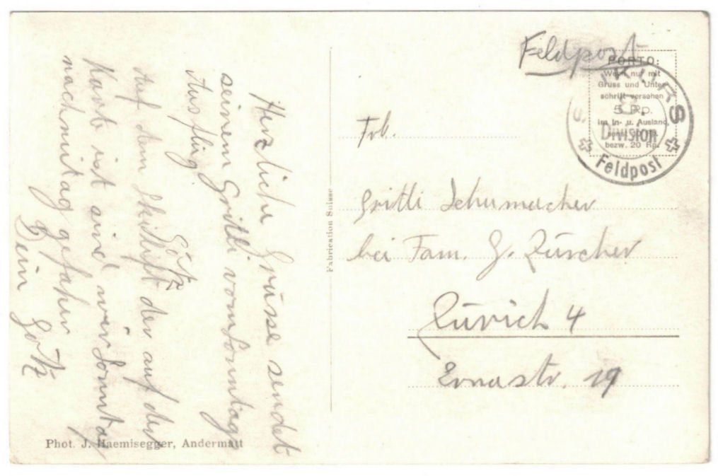 Cartoline postali: Andermatt - Skilift Nätschen – Usato da Binningen venduto da Mountainrider 1
