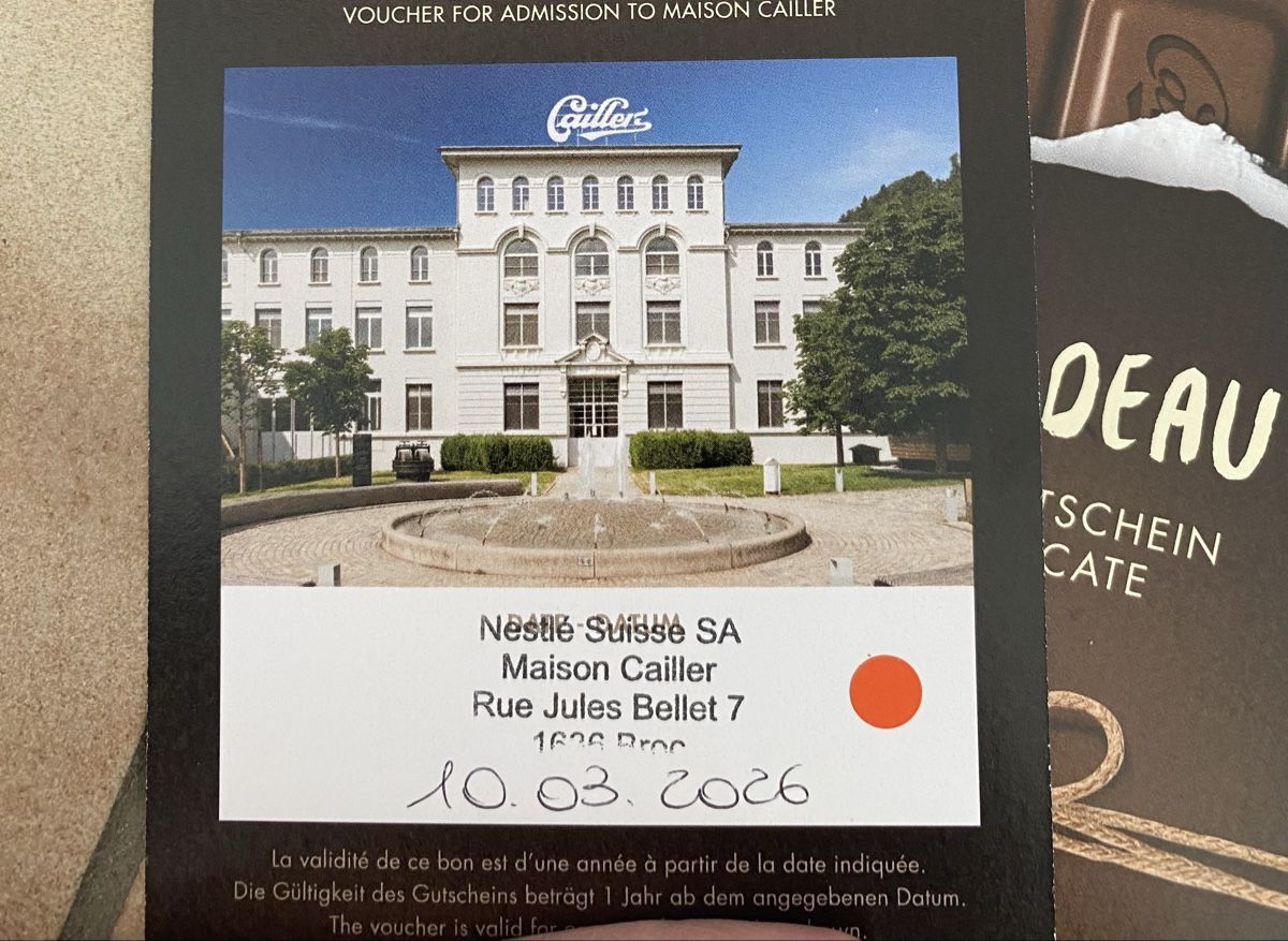 Buoni: Bon cadeau Maison Cailler  – Nuovo (secondo la descrizione) da Versoix venduto da av_q1290 1