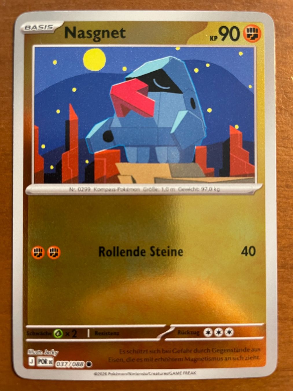 Pokémon Carte collezionabili: Pokemon Nasgnet Reverse (Versand gratis) – Nuovo (secondo la descrizione) da Chur venduto da Angerson