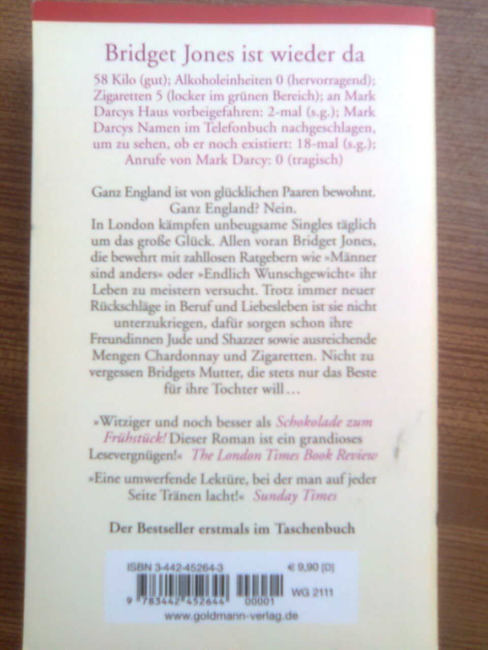 Bücher: Helen Fielding Bridget Jones – Gebraucht aus Basel von Alacant 1