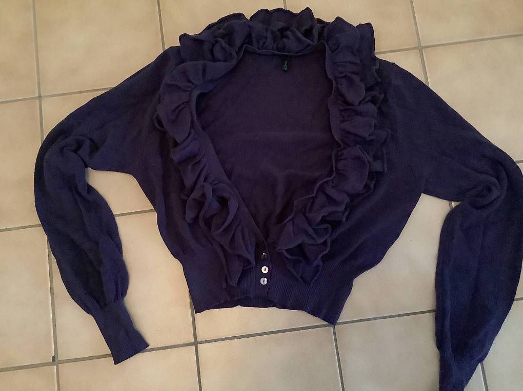 Benetton Bolero: Boléro violet Benetton gr. S – Usato da Icogne venduto da Juka 1
