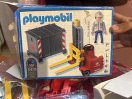 Playmobil 4476 Chariot elevateur avec conteneur 