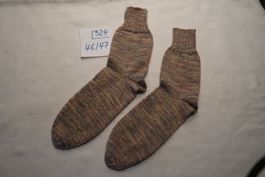 Handgestricktr Wollsocken Gr.46/47 (324)