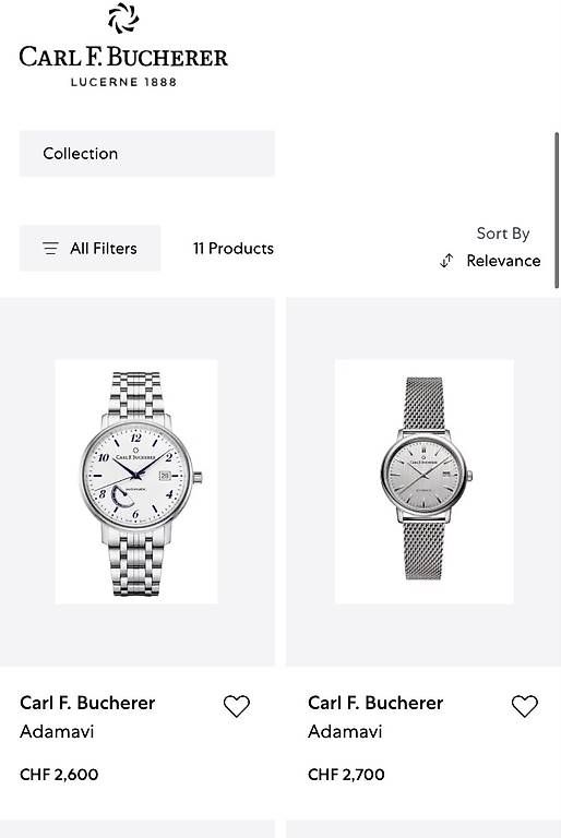 Bucherer Orologi: Carl F. Bucherer Adamavi – Nuovo (secondo la descrizione) da Grenchen venduto da IOOO 3