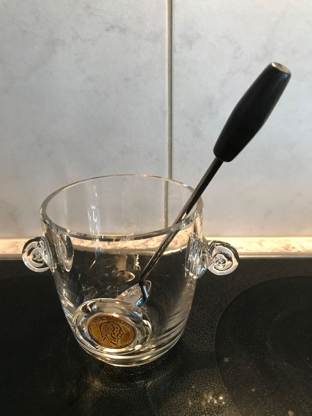 Altro: Cocktail Kristallglas Eiskübel mit versilbertem Eislöffel – Usato da Oberwil BL venduto da elk_wf5x