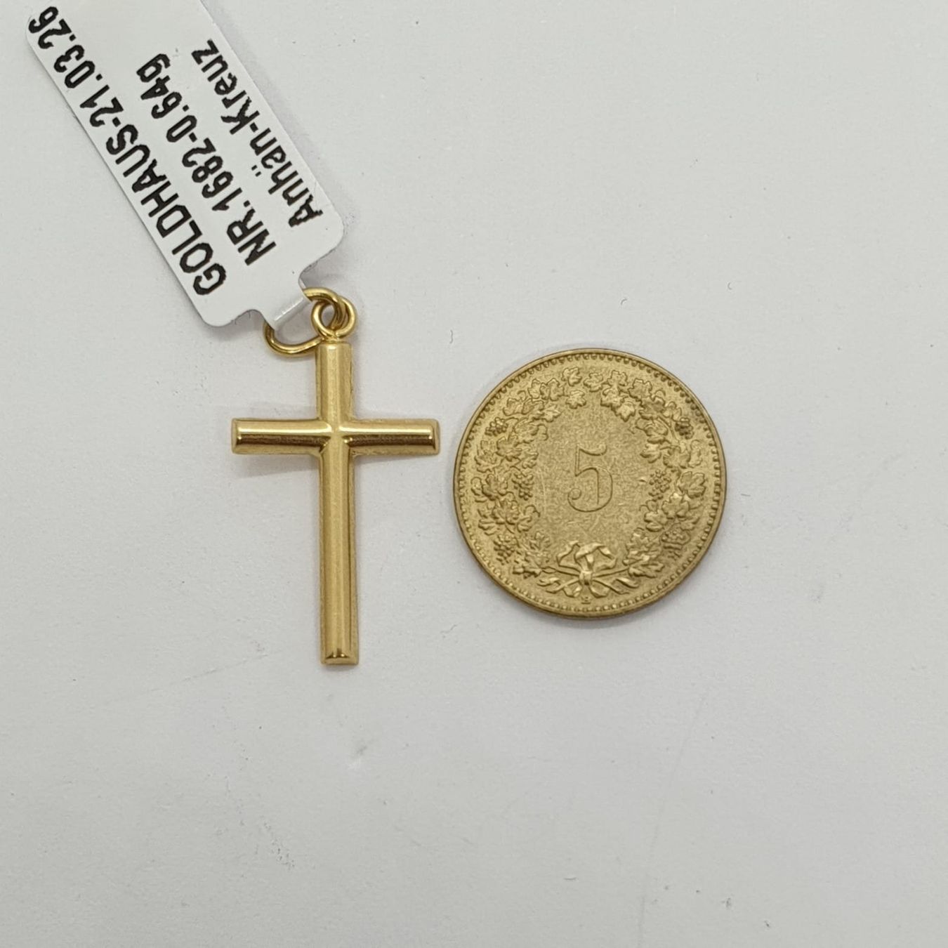 Anhänger: Echt 18K Gold - Kreuz Anhänger – Gebraucht aus Luzern von Goldhaus-Luzern 4