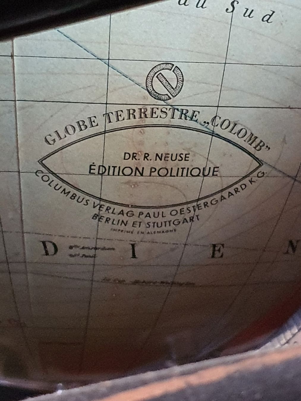 Sonstige Dekorationen & Accessoires: Vintage 1949 Globe Terrestre Colombus Dr Neuse – Gebraucht aus Tavannes von Alkatra-kkk666 2