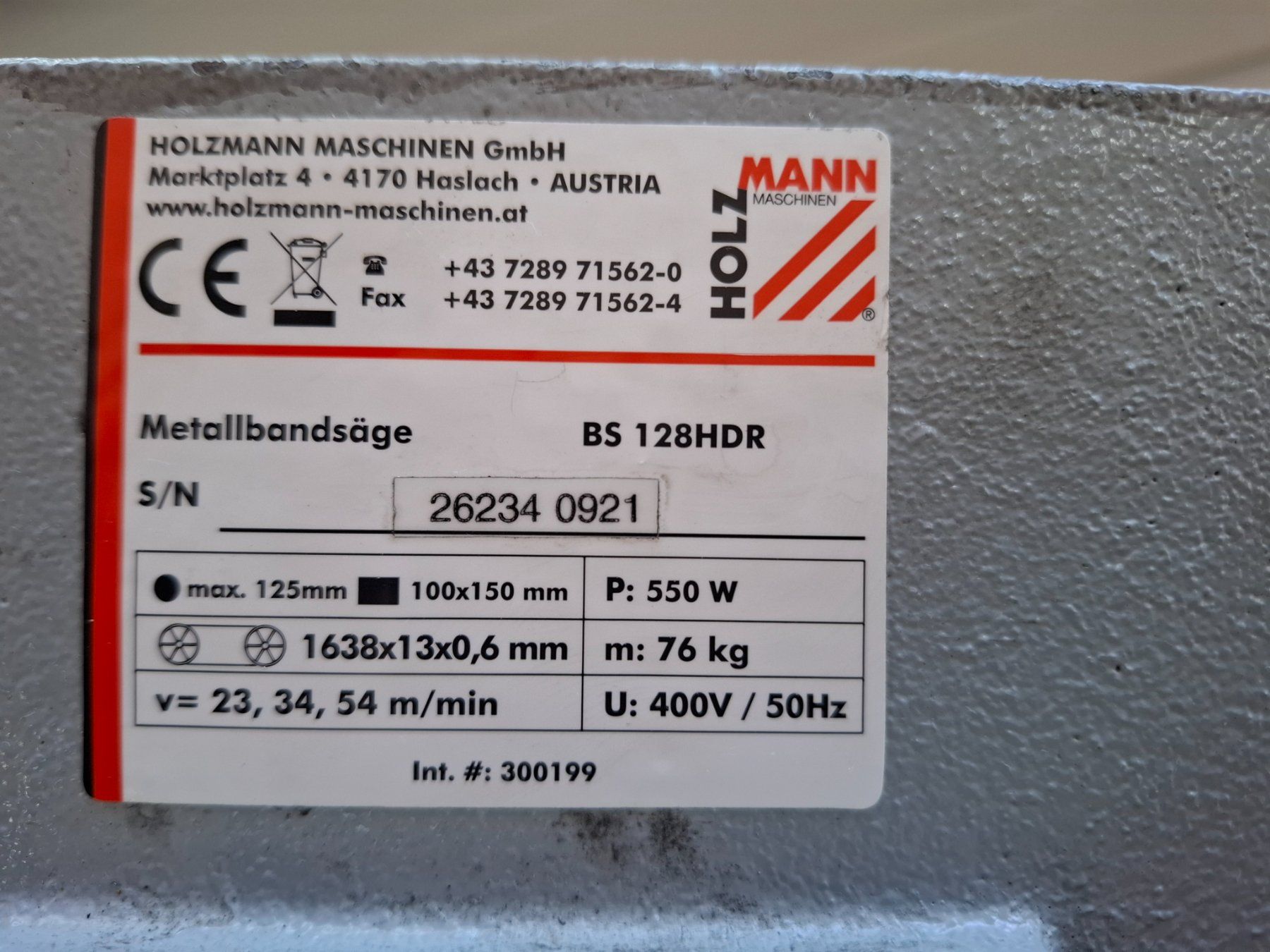 Holzmann Sägen: Holzmann Metallbandsäge BS 128HDR gebraucht – Gebraucht aus Daiwil von nadphil 3