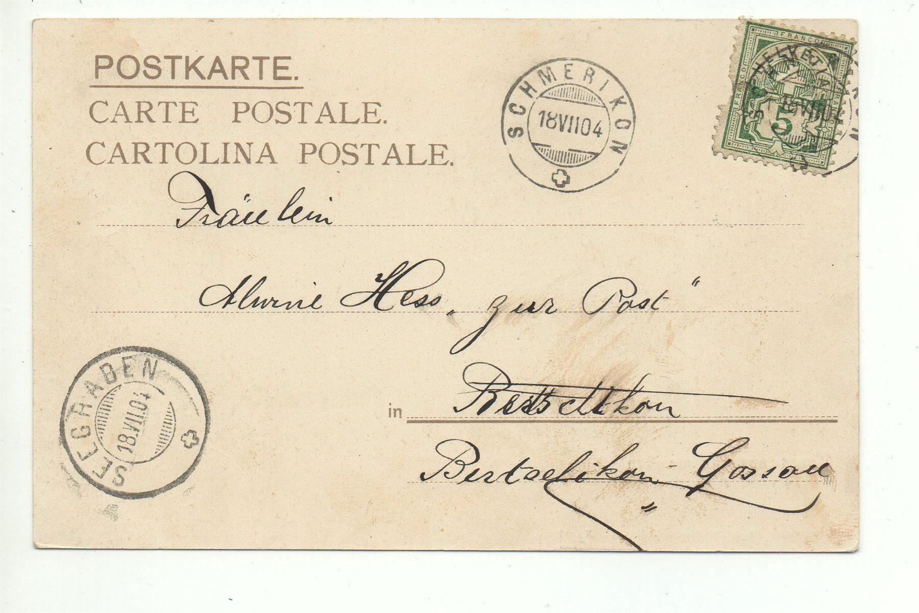 Cartes postales: Gruss aus SCHMERIKON – D'occasion à Jona par philajona 1