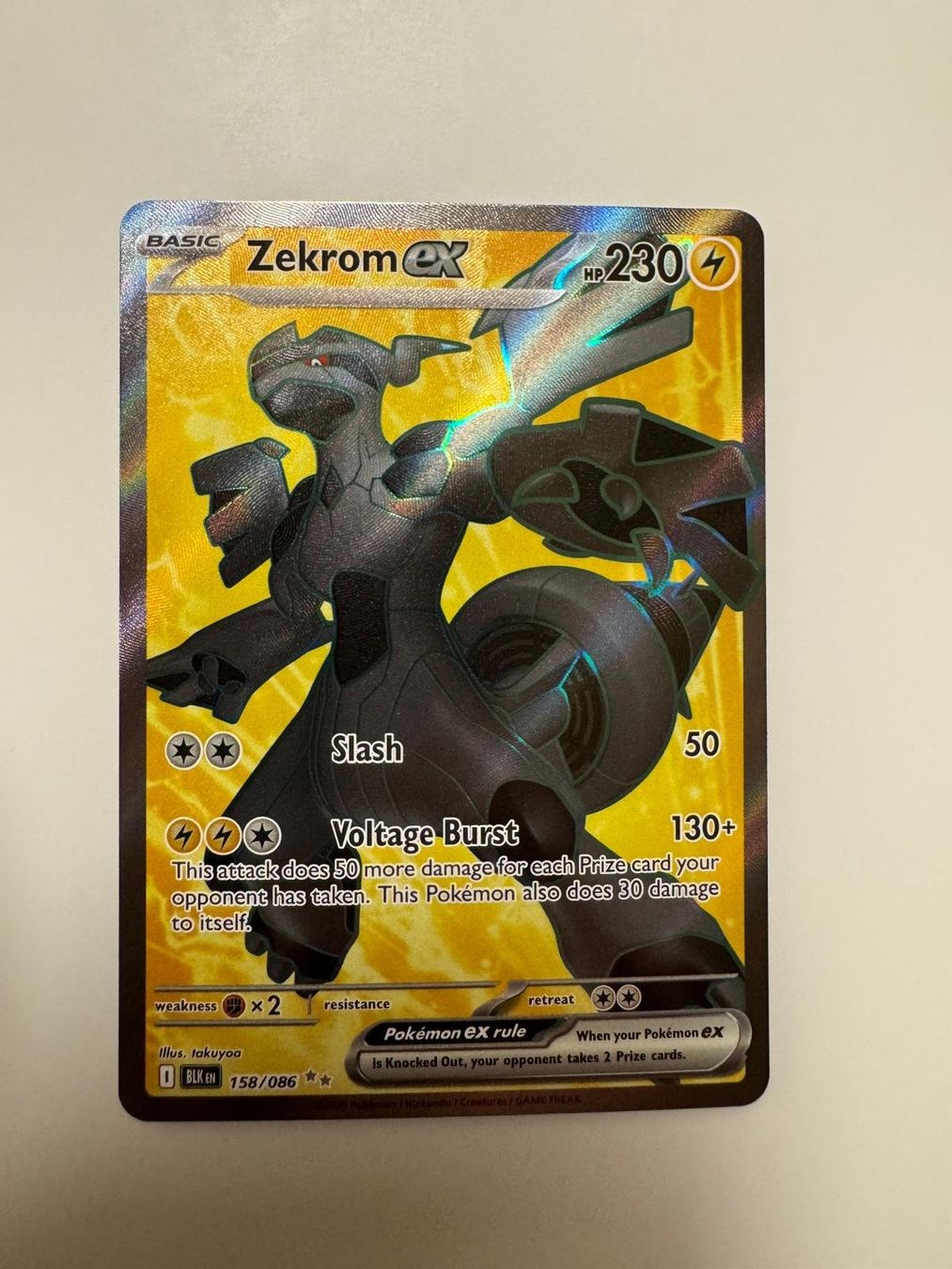 Pokémon Sammelbilder & Trading cards: Zekrom ex | Ultra Rare | BLK 158/086 | EN – Gebraucht aus Spreitenbach von Snacky96 2