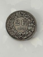 2 Franken 1874  sehr Rar